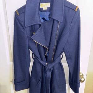 Michael Kors Navy Trench Coat